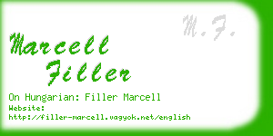 marcell filler business card